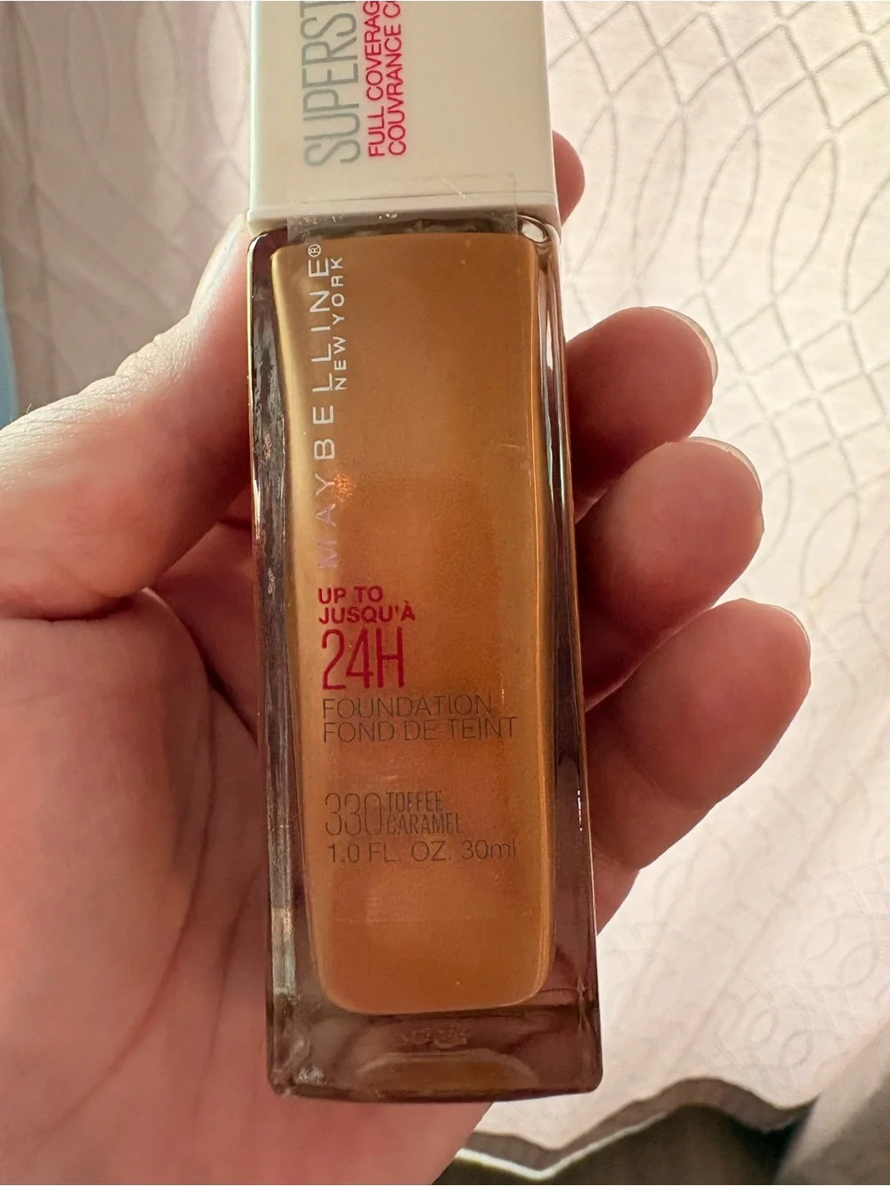 Maybelline SuperStay 24H Full Coverage Liquid Foundation - 330 Toffee Caramel